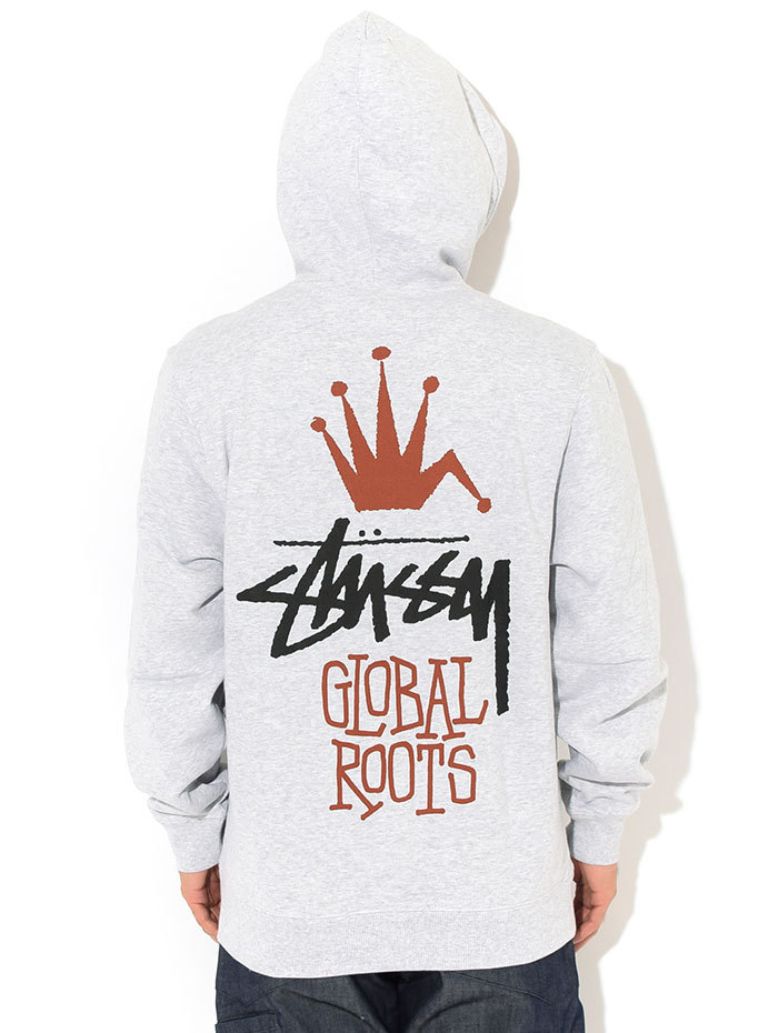 ステューシー プルオーバー パーカー STUSSY メンズ Global Roots ( stussy hooded sweat 1924622  USAモデル 正規 )