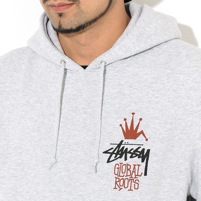 ステューシー プルオーバー パーカー STUSSY メンズ Global Roots ( stussy hooded sweat 1924622  USAモデル 正規 )