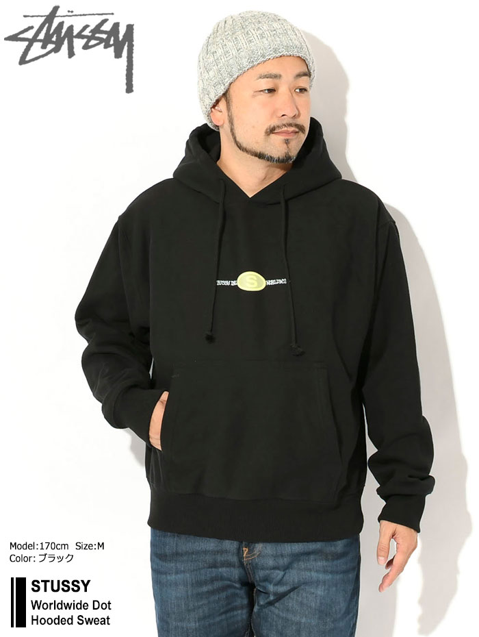 STUSSY（ステューシー） パーカー プルオーバー メンズ Worldwide Dot