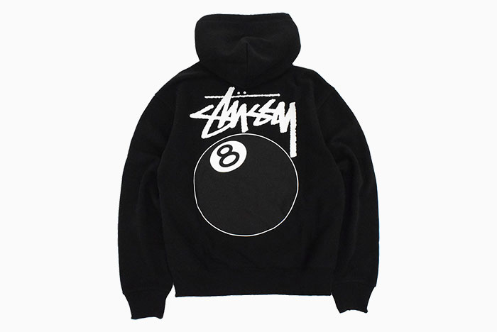 ステューシー パーカー ジップアップ STUSSY メンズ 8 Ball ( full zip 