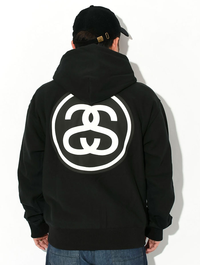 ステューシー パーカー ジップアップ STUSSY メンズ SS Link ( full zip hooded sweat トップス フルジップ  1974970 USAモデル 正規 品 )