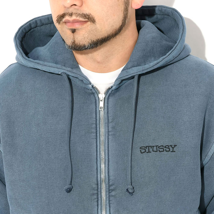 STUSSY ステューシー パーカー ジップアップ メンズ Jumbo
