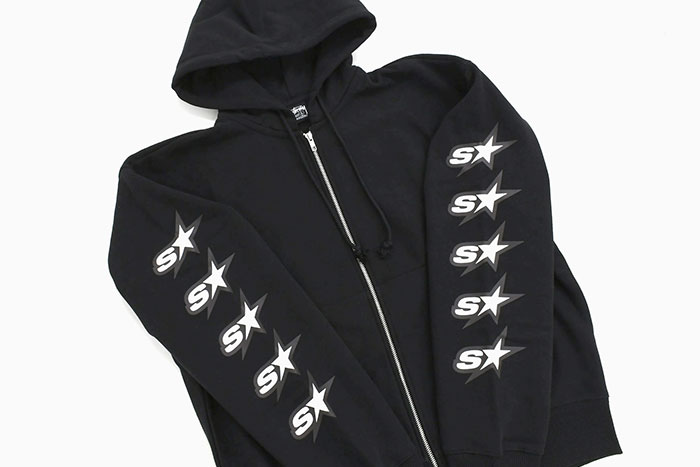 Stussy ジップパーカー STUSSY】DOUBLE FACE LABEL ZIP HOODIE ジップアップ (STUSSY/パーカー