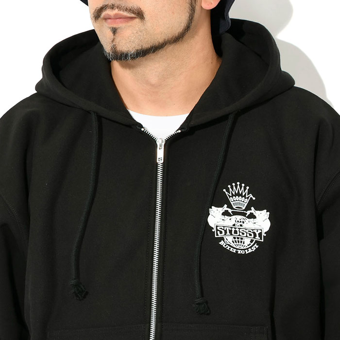 STUSSY（ステューシー） パーカー ジップアップ メンズ Built To Last