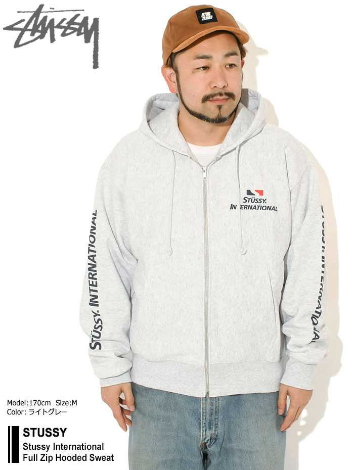【STUSSY】ジップパーカー グレー Stussy Basic Stüssy Zip パーカー グレー 日本 新作 | Stussy Japan
