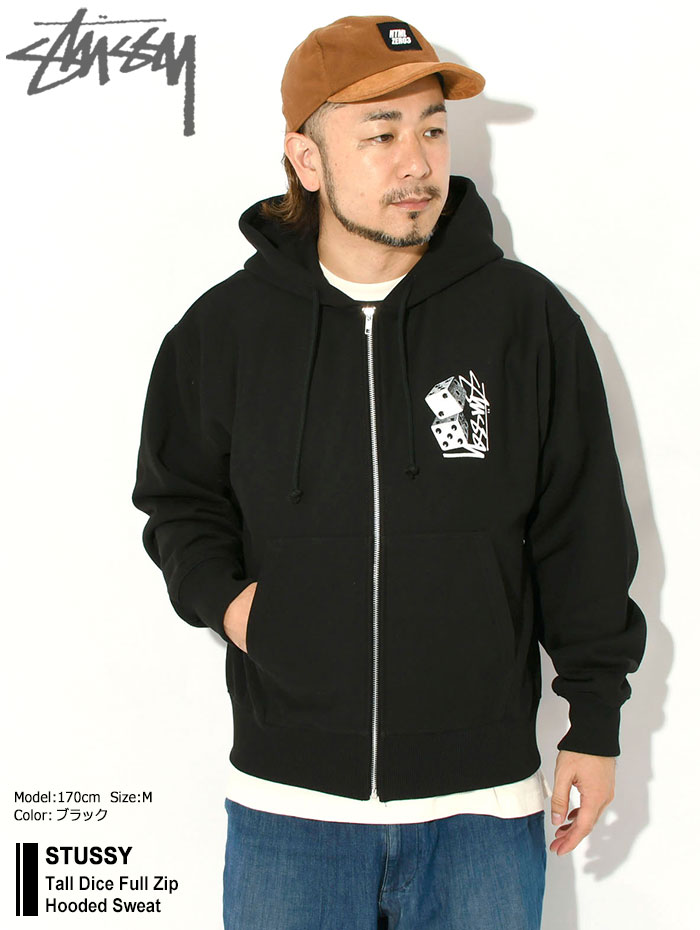 STUSSY（ステューシー） パーカー ジップアップ メンズ Tall Dice