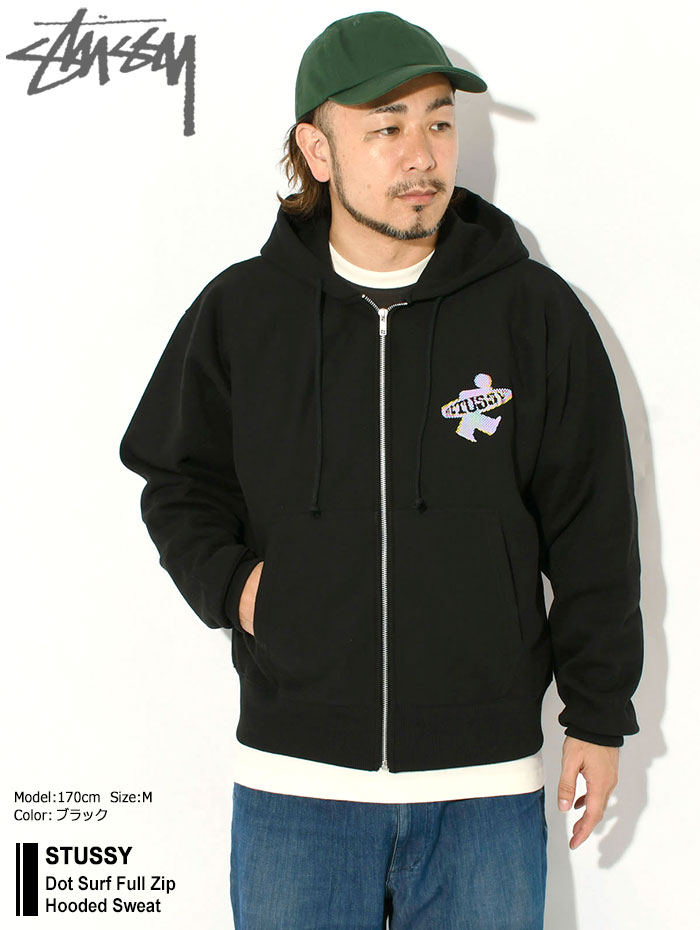 STUSSY（ステューシー） パーカー ジップアップ メンズ Dot Surf