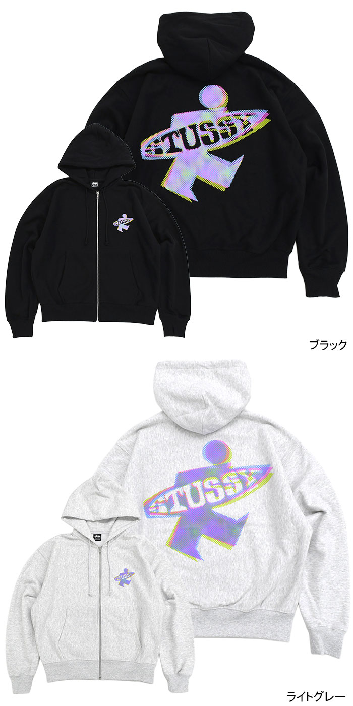 R*o様 正規品STUSSY ジップアップフーディー パーカー STUSSY（ステューシー） パーカー ジップアップ メンズ Dot Surf