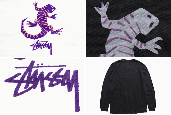 STUSSY（ステューシー） Tシャツ 長袖 メンズ Gecko Pigment Dyed