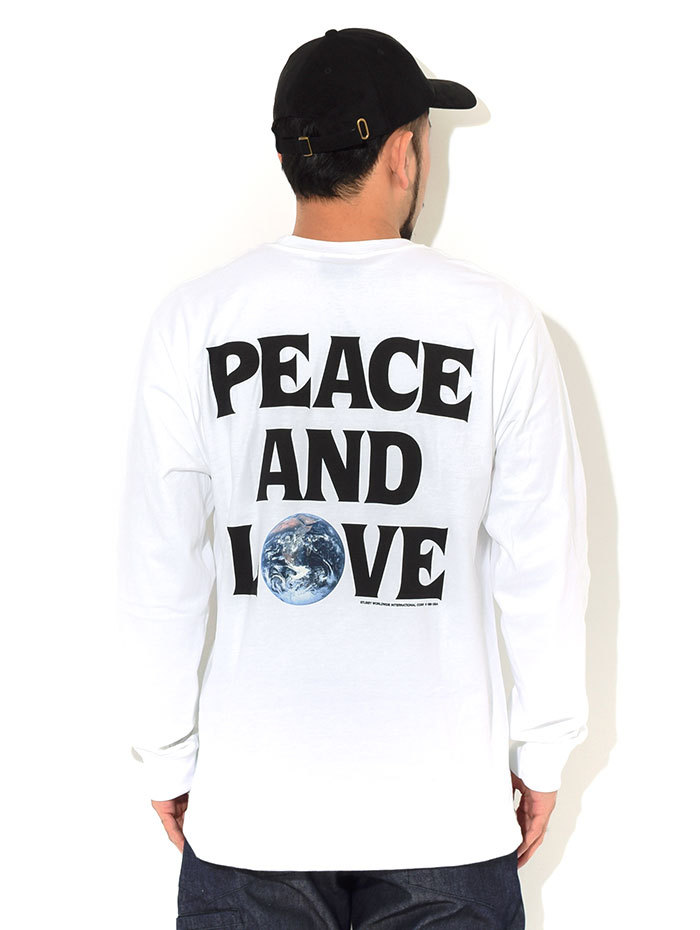 ステューシー Tシャツ 長袖 STUSSY メンズ Peace & Love ( stussy tee