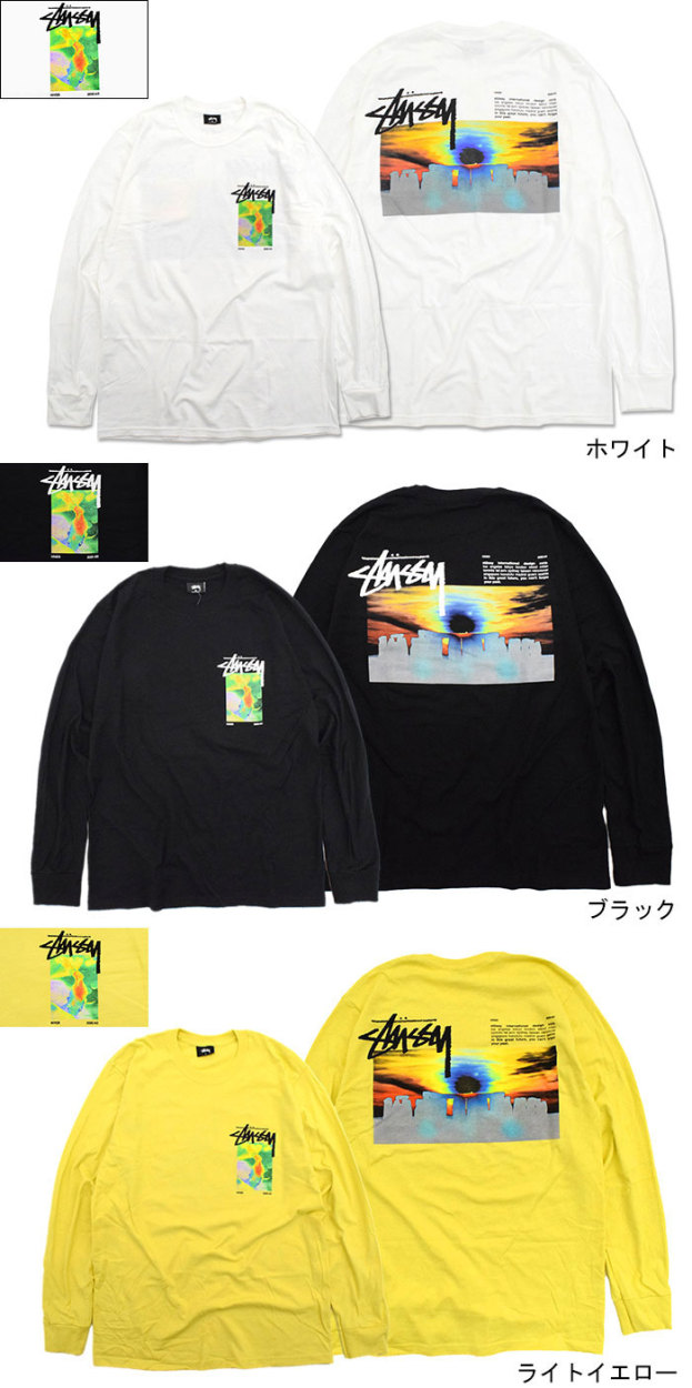 STUSSY ステューシー Tシャツ 長袖 メンズ Stonehenge ( stussy