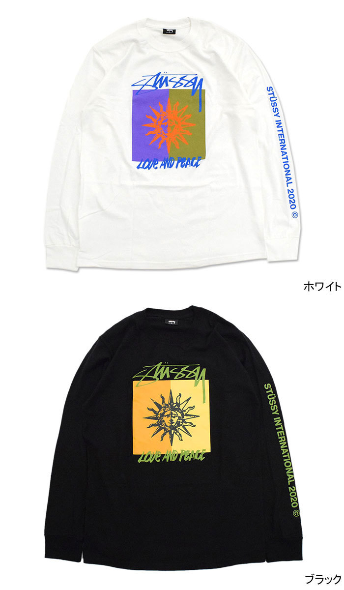 STUSSY　OLD　90sINCREACE THE PEACE　長袖Tシャツ STUSSY（ステューシー） Tシャツ 長袖 メンズ Love & Peace ( stussy