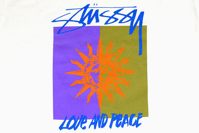 STUSSY（ステューシー） Tシャツ 長袖 メンズ Love & Peace ( stussy