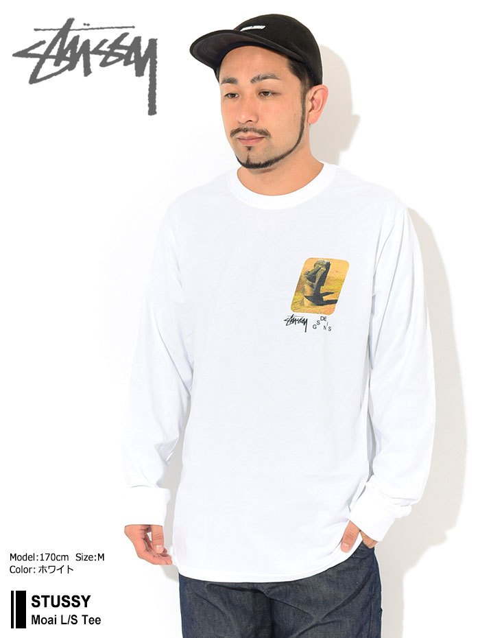 STUSSY ステューシー Tシャツ 長袖 メンズ Moai ( stussy tee T