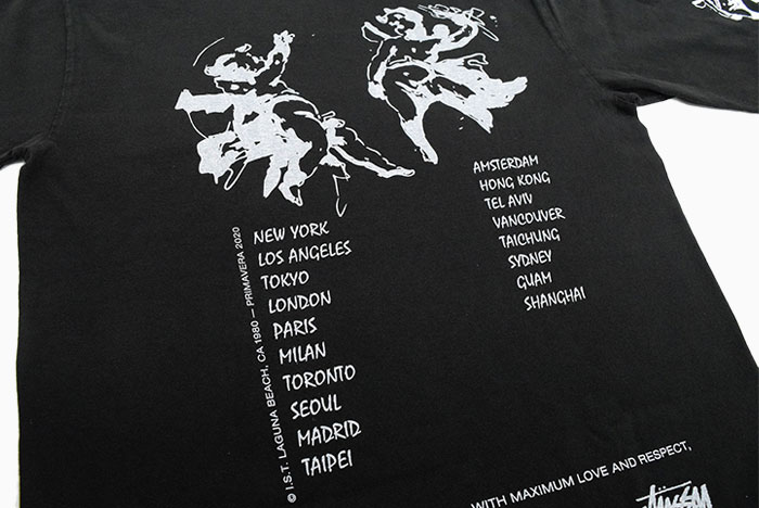 STUSSY ステューシー ロンT Tシャツ 長袖 メンズ Angels Pigment