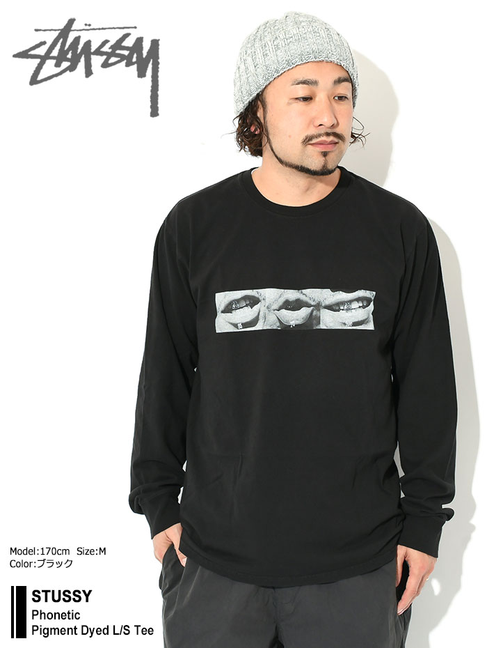 ステューシー ロンT Tシャツ 長袖 STUSSY メンズ Phonetic Pigment