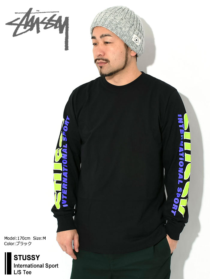 ステューシー ロンT Tシャツ 長袖 STUSSY メンズ International Sport 