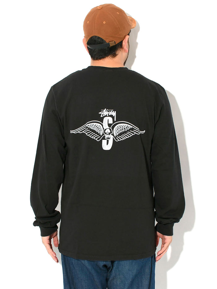 STUSSY（ステューシー） ロンT Tシャツ 長袖 メンズ Skull Wings