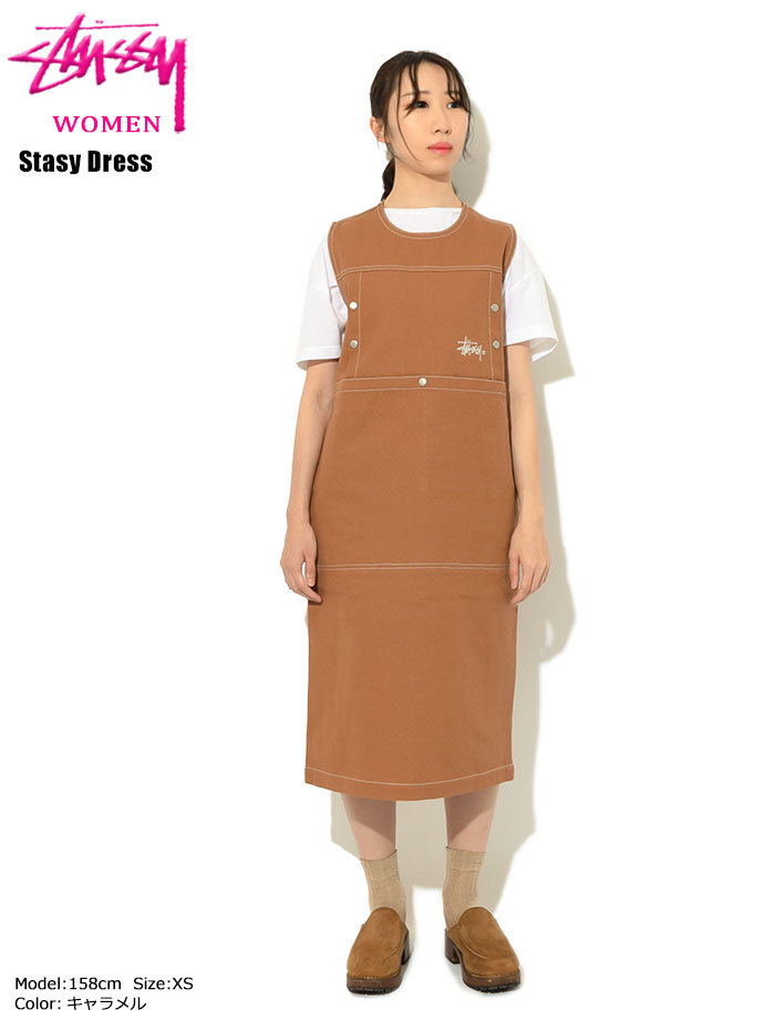 ステューシー ワンピース STUSSY レディース WOMEN Stasy ( stussy dress ドレス ガールズ ウーマンズ 女性用  211213 USAモデル 正規 )