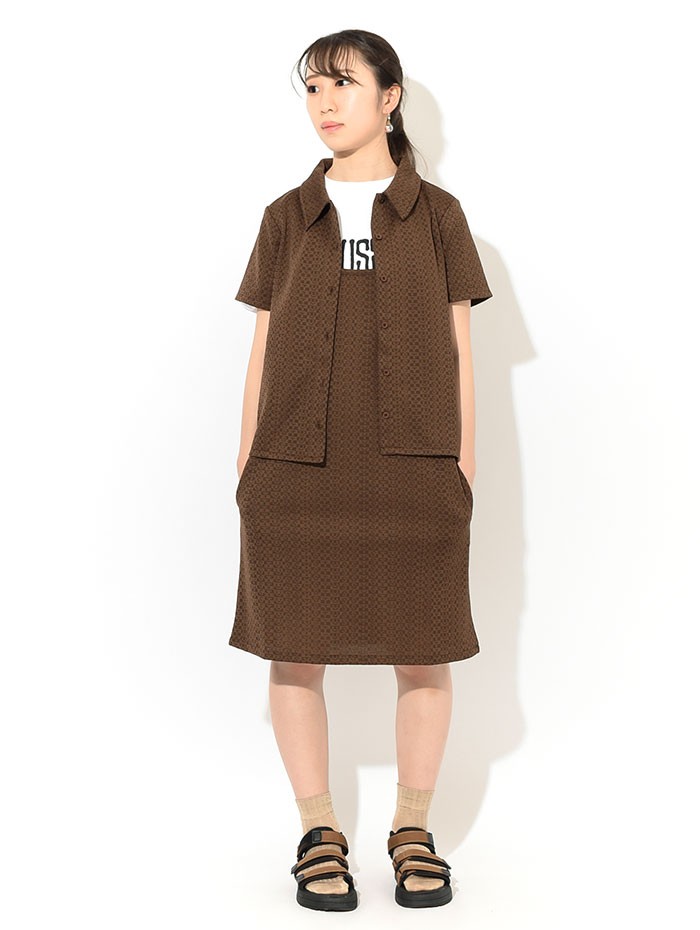 ステューシー ワンピース STUSSY レディース WOMEN Tonal Jacquard 