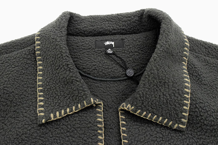 STUSSYステューシーのジャケット Woodsy Blanket Stitch Fleece06