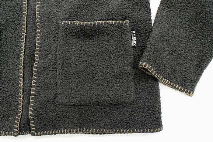 STUSSYステューシーのジャケット Woodsy Blanket Stitch Fleece07