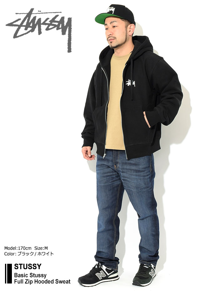 ステューシー パーカー ジップアップ STUSSY メンズ & レディース Basic Stussy ( full zip hooded sweat  1974762 1974649 USAモデル 正規 )