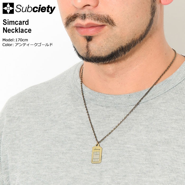 サブサエティ ネックレス Subciety シムカード ( subciety サブサエティー Simcard Necklace アクセサリー  101-94482 )