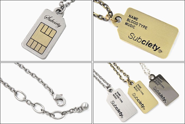 Subciety サブサエティ ネックレス シムカード ( subciety