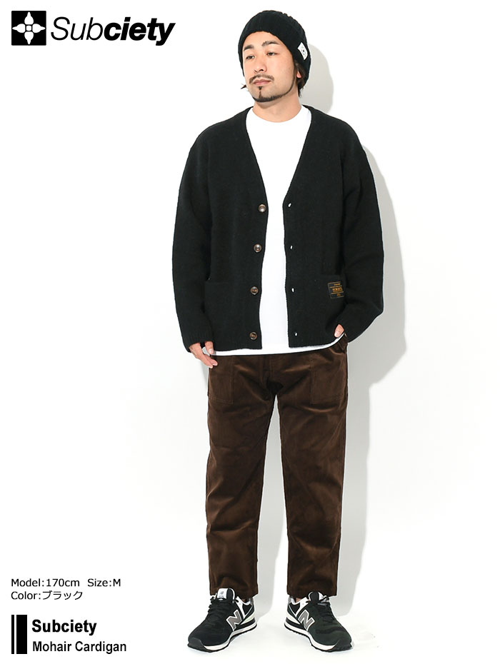 Subciety（サブサエティ） カーディガン メンズ モヘヤ ( subciety