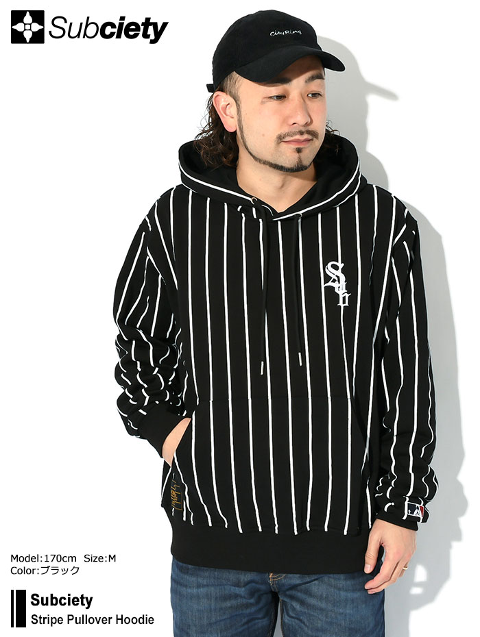Subciety（サブサエティ） パーカー プルオーバー メンズ ストライプ