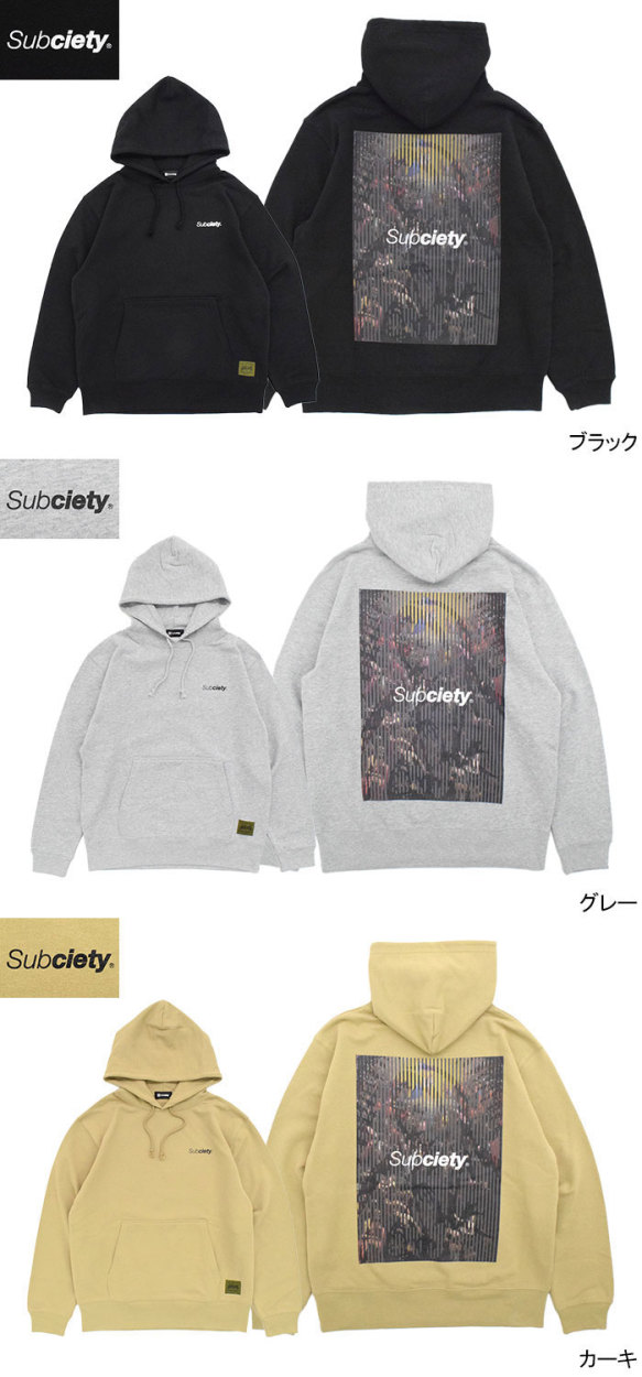 サブサエティ プルオーバー パーカー Subciety メンズ ヴァンダライズ