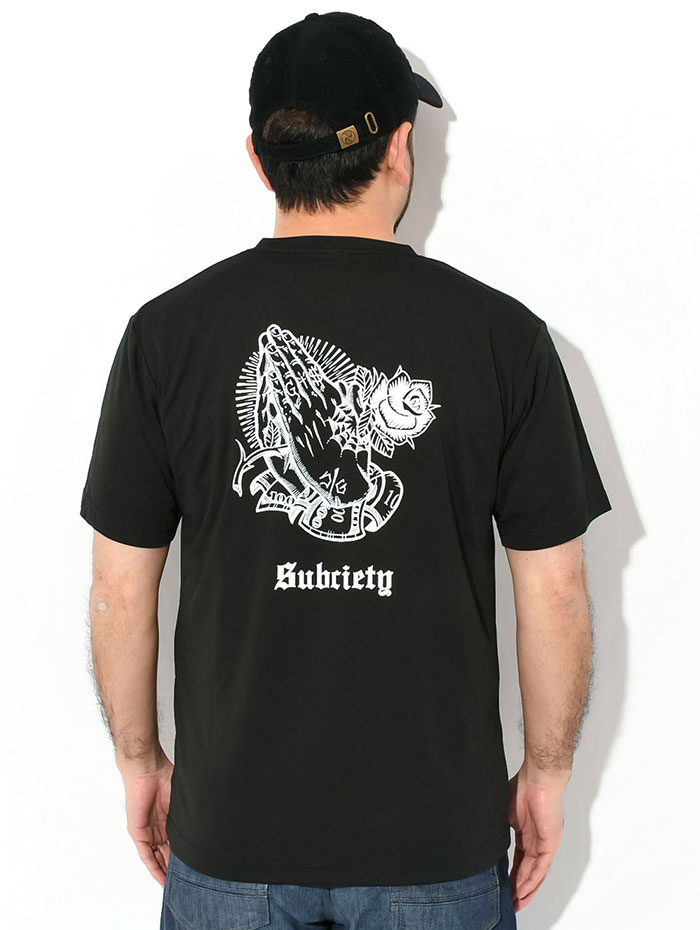 サブサエティ Tシャツ 半袖 Subciety メンズ プレイング ハンズ ドライ 