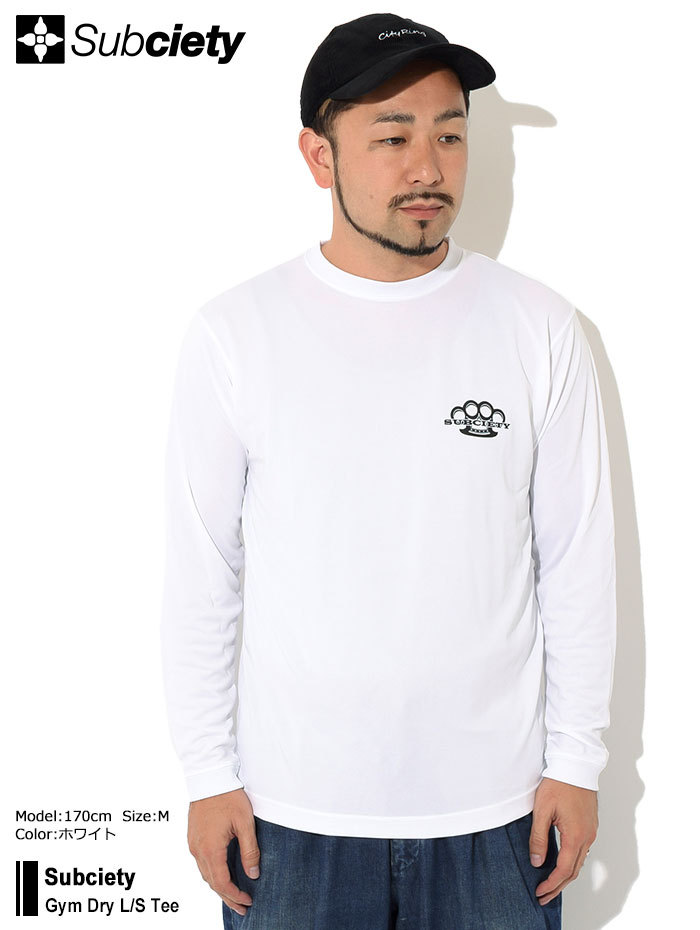 サブサエティ Tシャツ 長袖 Subciety メンズ ジム ドライ ( subciety 