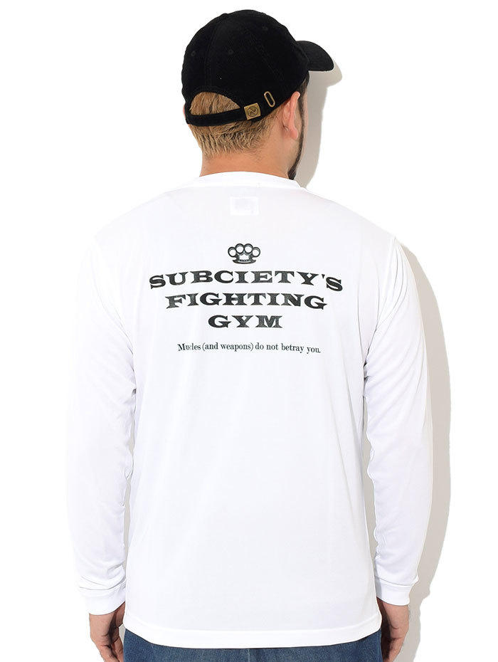 サブサエティ Tシャツ 長袖 Subciety メンズ ジム ドライ ( subciety 