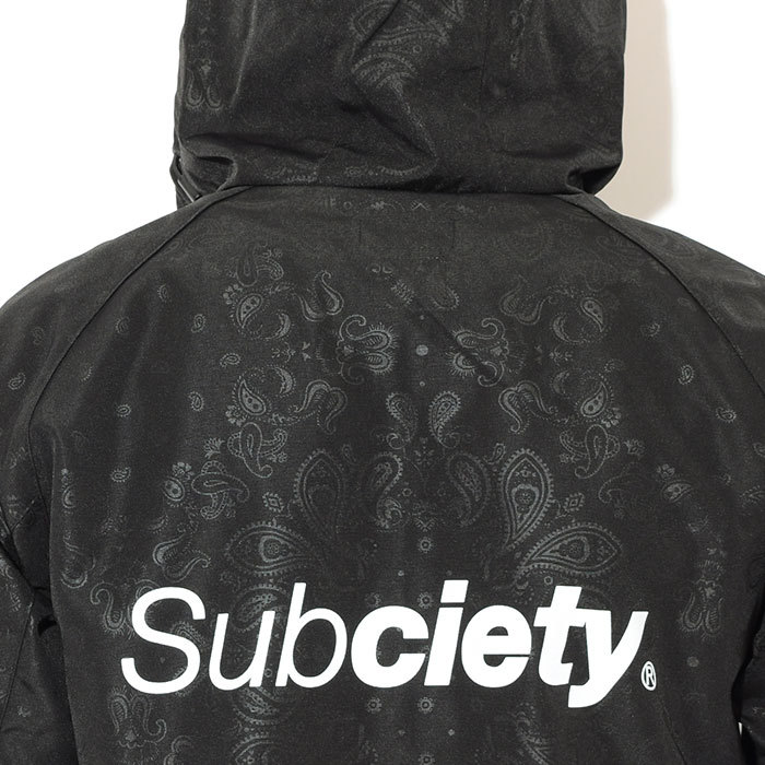 サブサエティ ジャケット Subciety メンズ ペイズリー シェル (subciety Paisley Shell JKT マウンテンパーカー  JACKET アウター 118-62055)