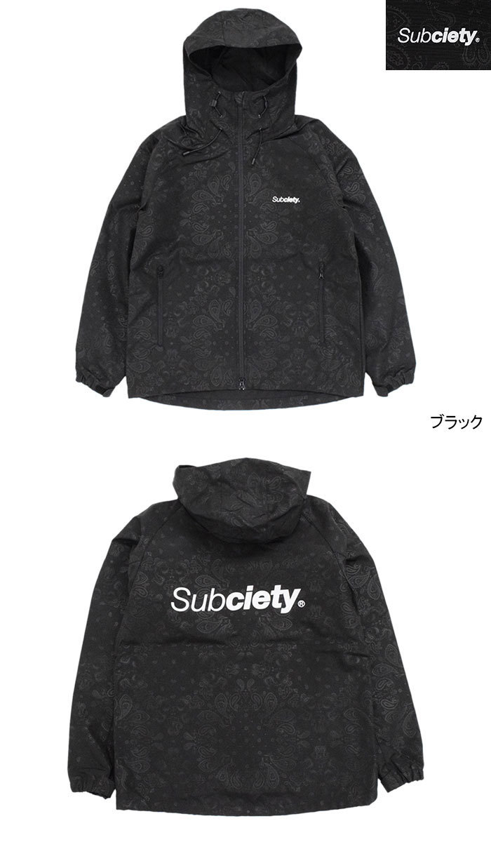Subciety サブサエティ ジャケット メンズ ペイズリー シェル