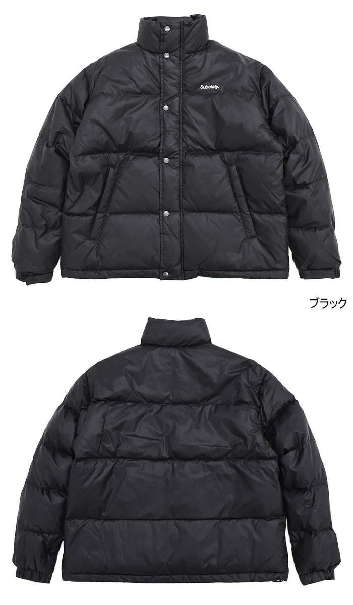 Subciety キルティングダウンジャケット 黒 Subciety（サブサエティ） ダウンジャケット ダウン DOWN DOFFLE JKT