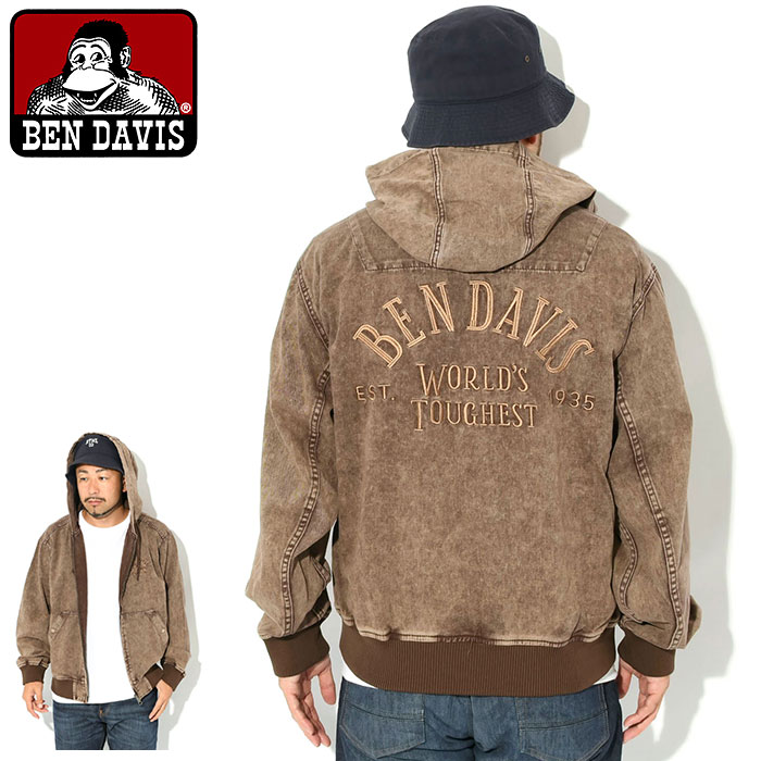 BEN DAVIS（ベンデイビス） ジャケット メンズ ブリーチド ツイル