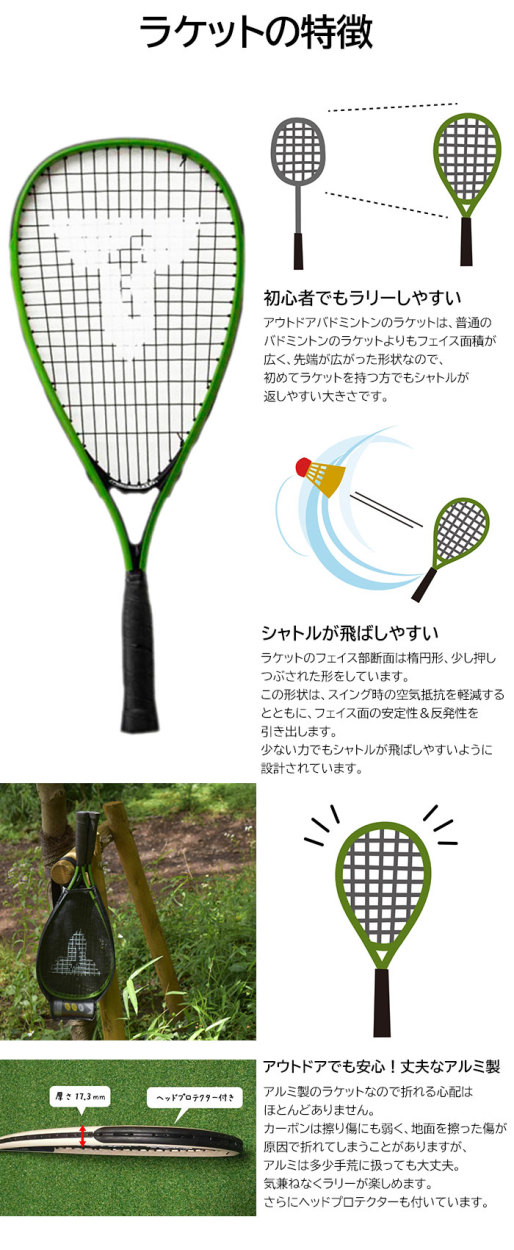 Talbot-Torroタルボットトロのバドミントン Speed Badminton Set Speed 4400 02