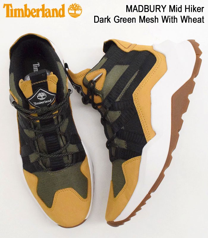 日本正規品】ティンバーランド スニーカー Timberland メンズ 男性用 マドバリー ミッド ハイカー Dark Green Mesh With  Wheat ( A42Q6 ) : tbl-a42q6 : ice field - 通販 - Yahoo!ショッピング