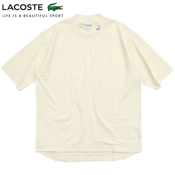 ラコステ カットソー 五分袖 LACOSTE メンズ TH079LJ モック ネック クルー ( T...