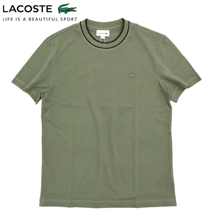 ラコステ Tシャツ 半袖 LACOSTE メンズ TH1004 ( TH1004 S/S Tee 鹿の子 ピケ カットソー トップス TH1004-10 )[M便 1/1]｜icefield｜04