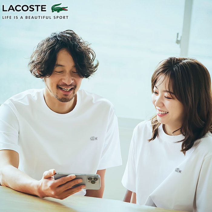 ラコステ Tシャツ 半袖 LACOSTE メンズ TH5582 クルーネック ( TH5582 Cr...