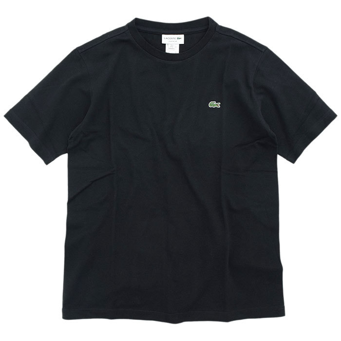 【LC25SS315】LACOSTE メンズクルーネックTシャツ TH9582 LACOSTE ラコステ メンズクルーネックTシャツ TH9582 ブラック