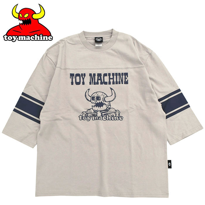 TOY MACHINE トイマシーン カットソー 七分袖 メンズ デス