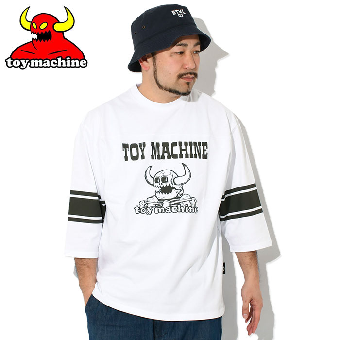 TOY MACHINE トイマシーン カットソー 七分袖 メンズ デス