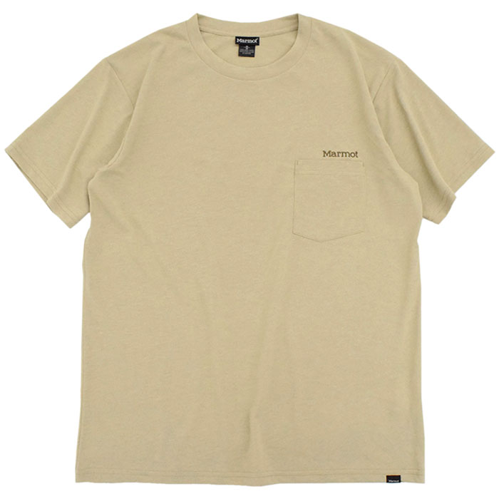Marmot マーモット カットソー 半袖 メンズ ポケット ロゴ