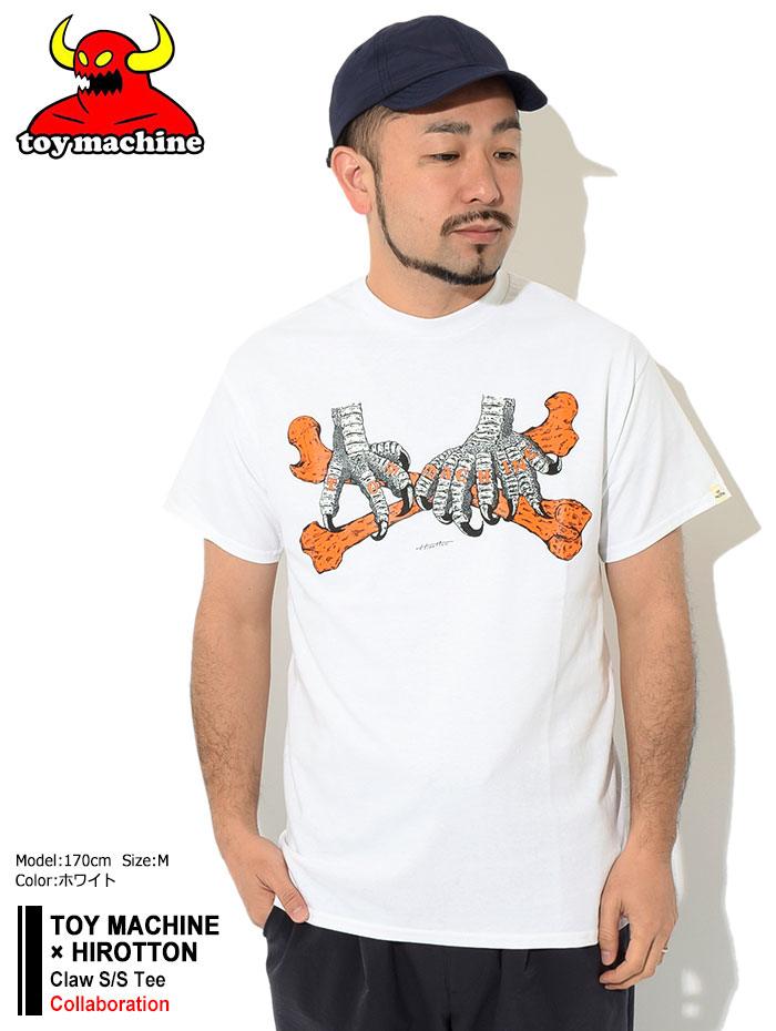 トイマシーン Tシャツ 半袖 TOY MACHINE メンズ ヒロットン クロー コラボ ( HIROTTON Claw S/S Tee  T-SHIRTS カットソー HTMSCST5 )[M便 1/1] : toy-htmscst5 : ice field - 通販 -  Yahoo!ショッピング