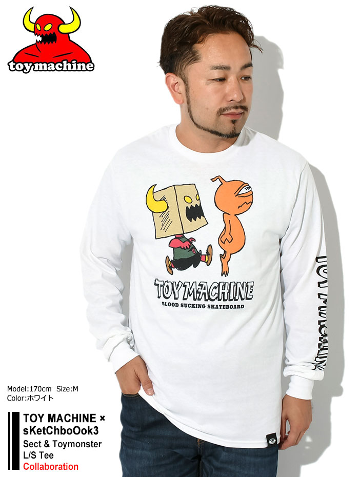 トイマシーン ロンT Tシャツ 長袖 TOY MACHINE メンズ スケッチ